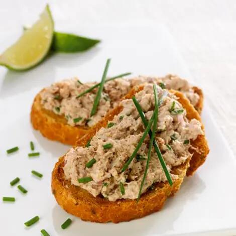 Rillettes de thon au fromage frais et citron vert Recette au fromage