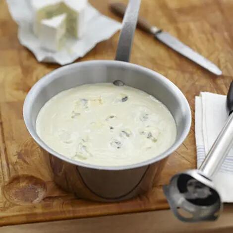 Sauce crémeuse émulsionnée au bleu Recette au fromage