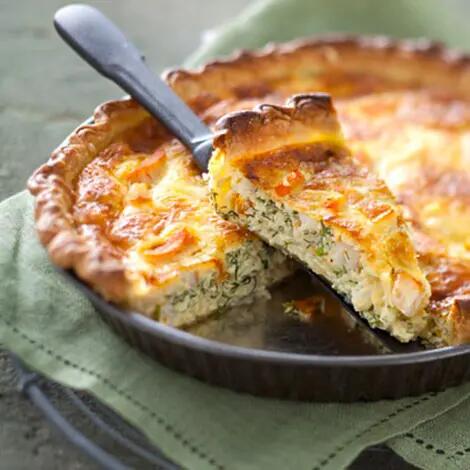 Quiche au haddock et parmesan Recette au fromage