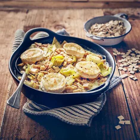 Gratin De Crozets Aux Poireaux Et Au Chèvre - Recette Au Fromage