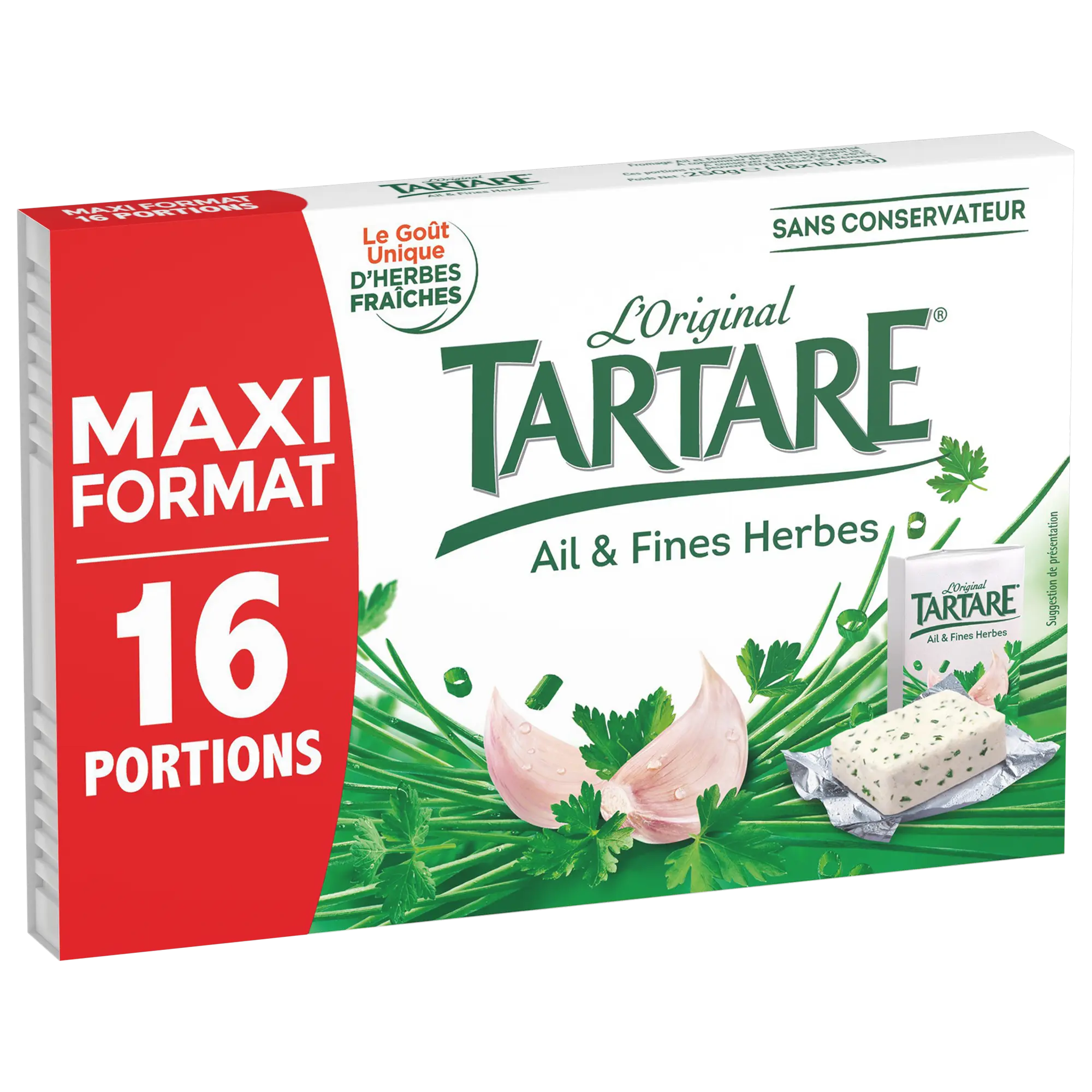 TARTARE® AIL & FINES HERBES 16 PORTIONS 250G