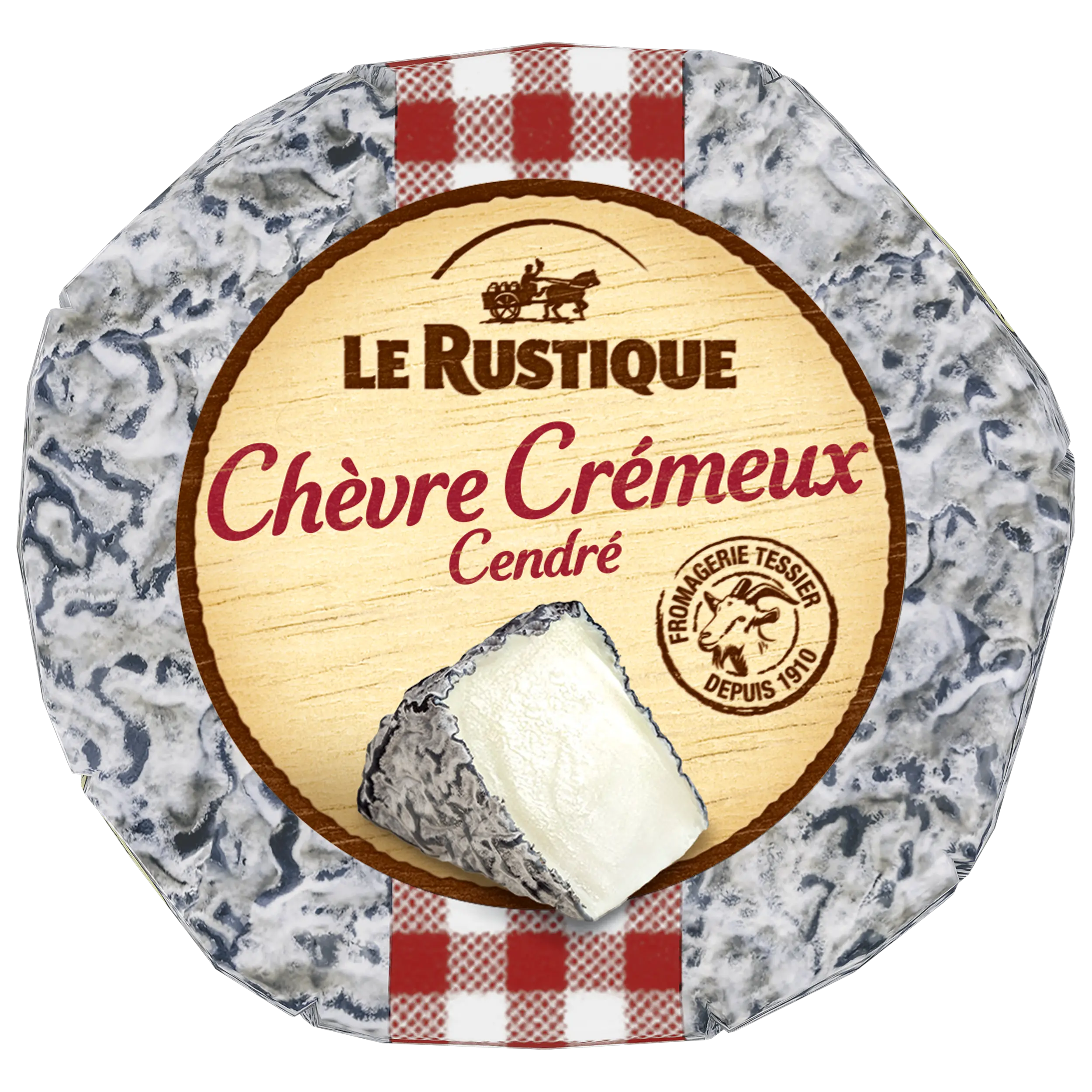 CHEVRE CREMEUX CENDRE LE RUSTIQUE 140G