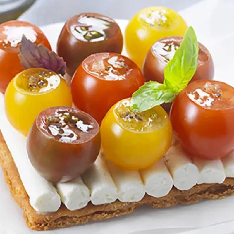 Recette : Tarte aux tomates cerise et fromage frais
