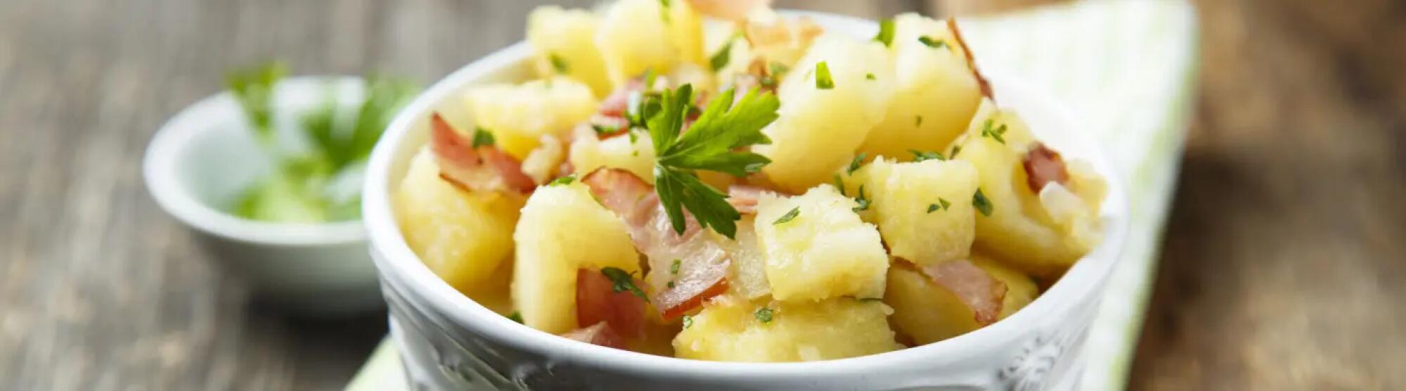 Recette : Salade de pomme de terre au fromage de brebis