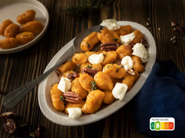 Recettes : Gnocchi de potimarron, noix de pécan et fromage de brebis