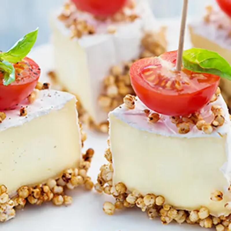 Recette : Mini fromage au quinoa soufflé caramélisé