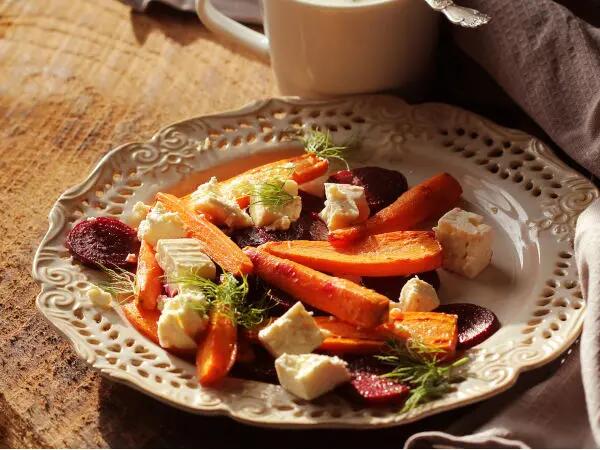 Recettes : Salade de carottes aux épices et fromage frais