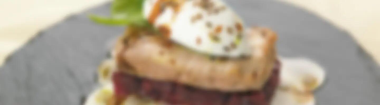Recette : Tartare de betterave rouge et thon au fromage frais