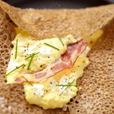 Recette : Galette gourmande au fromage frais