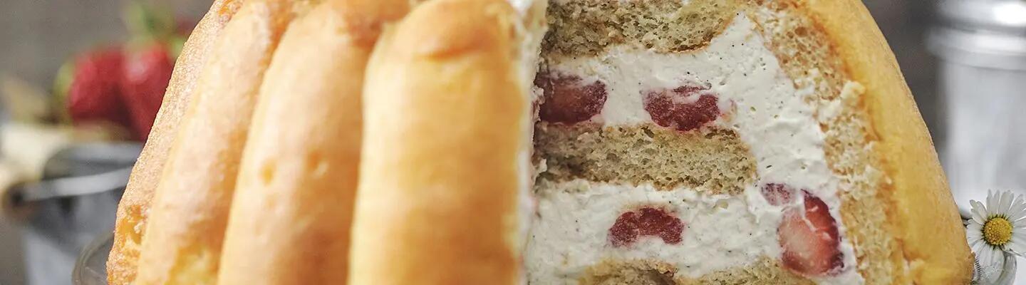 Recette : Charlotte aux fraises et au fromage frais