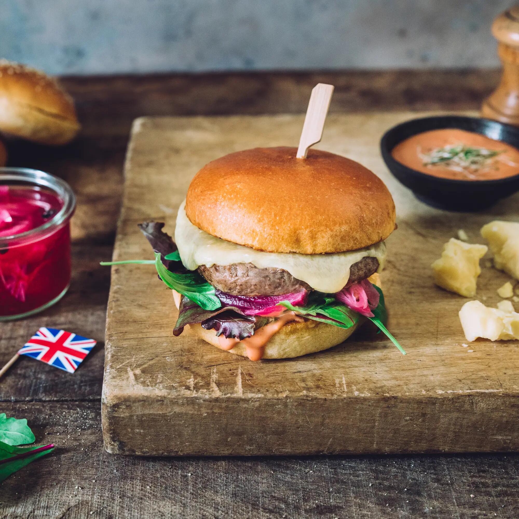 Recette : Burger au cheddar : la recette facile