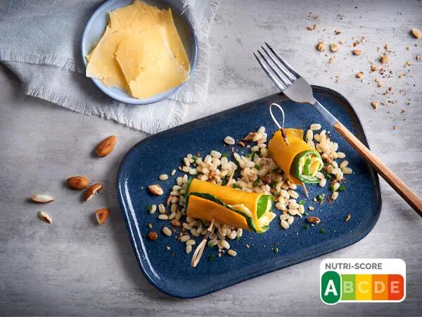 Recettes : Roulés de courge butternut au gouda vieux