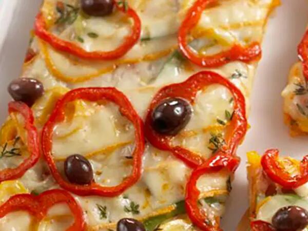 Recettes : Tarte aux tomates, poivrons et fromage