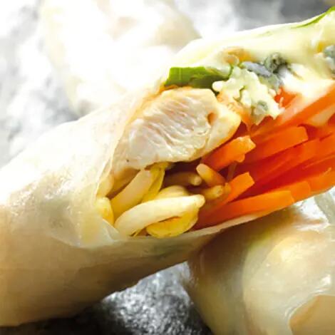 Recette : Rouleaux de printemps au bleu