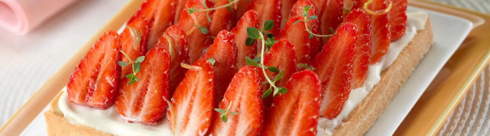 Recette : Tarte aux fraises mascarpone