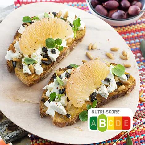 Recette : Tartine au pamplemousse et fromage frais