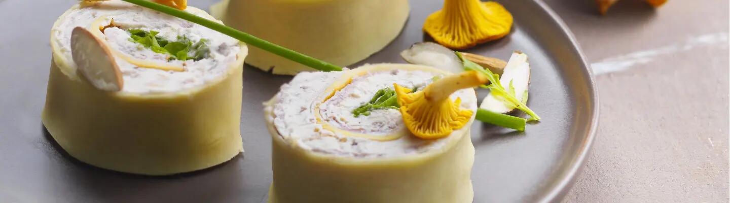 Recette : Cannelloni au fromage frais et champignons