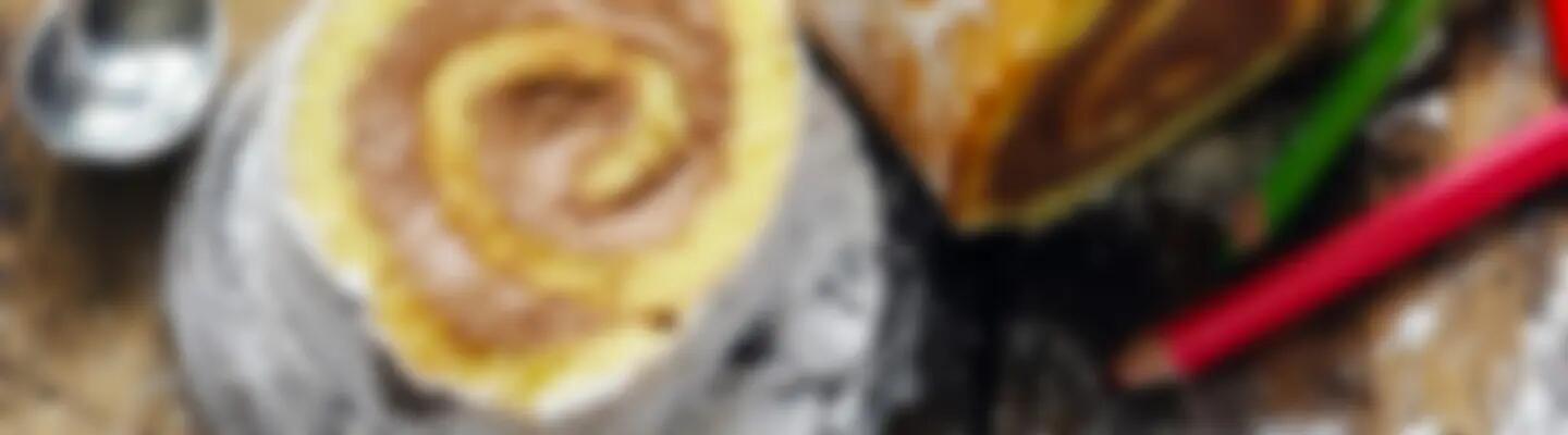 Recette : Gâteau roulé au chocolat et fromage frais
