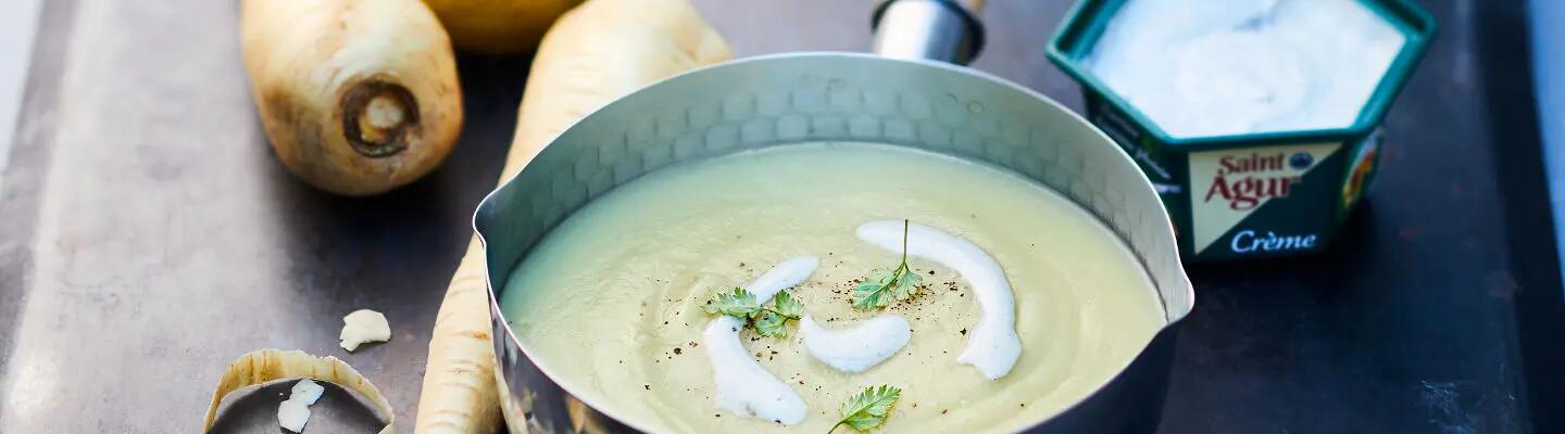 Soupe de légumes à la Crème de Saint Agur