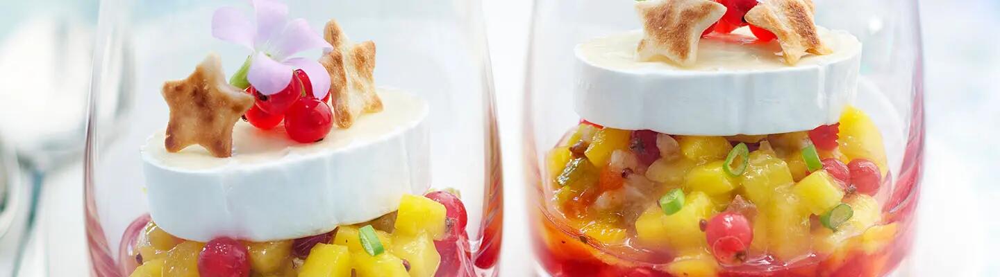 Recette : Chutney mangue, fruits rouges et fromage
