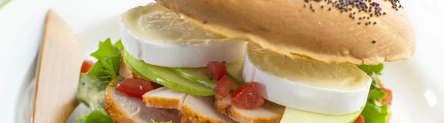 Recette : Bagels poulet-pomme au fromage