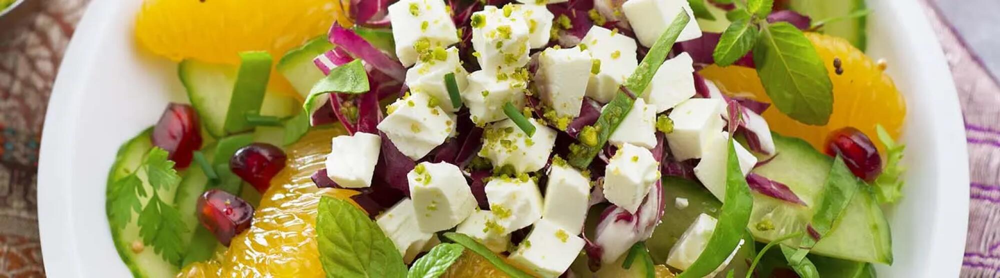 Recette : Salade orientale au fromage frais