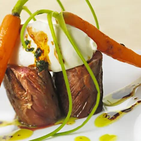 Recette : Noisettes d'agneau rôties aux agrumes et fromage frais