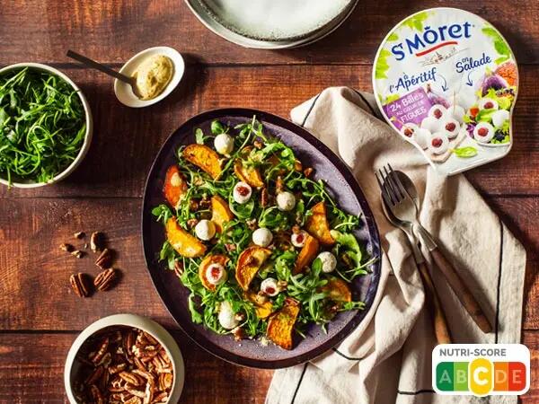 Salade de patates douces aux billes St Môret figues
