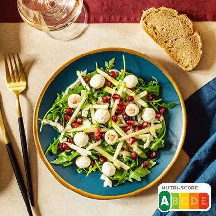 Recette : Salade de roquette et fenouil aux billes de fromage 