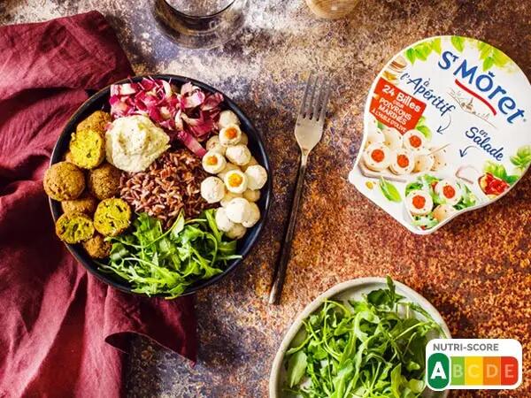 Salade falafel billes St Moret