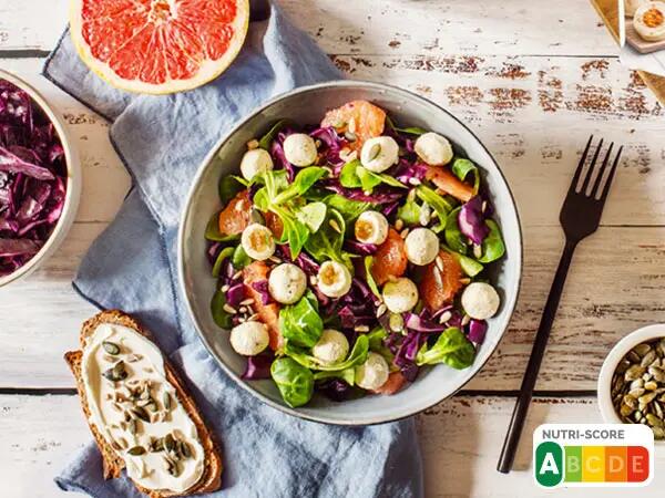 Salade mâche et billes St Môret