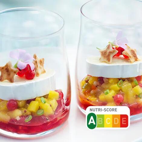 Recette : Chutney mangue, fruits rouges et fromage