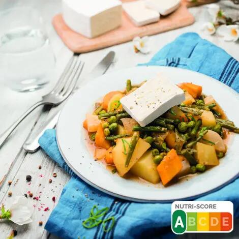 Recette : Navarin sans viande aux légumes primeurs et fromage