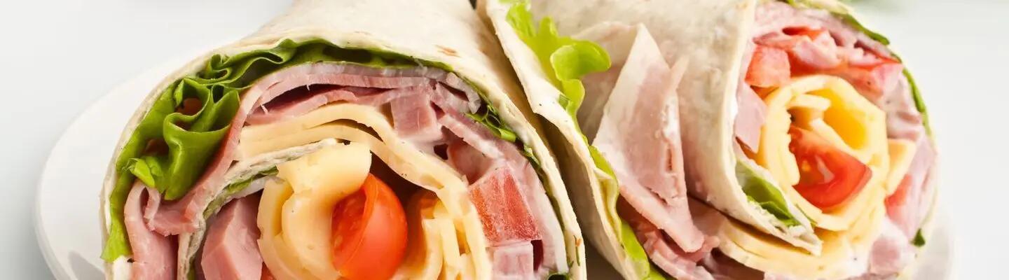 Recette de wraps au jambon et fromage