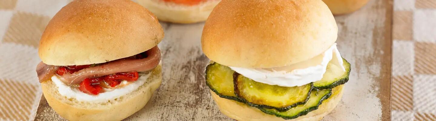 Recette : Mini burgers au fromage de chèvre