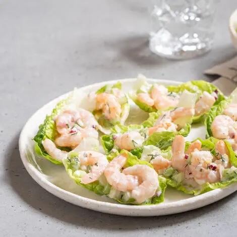 Recette : Mini-Wraps aux crevettes et fromage frais