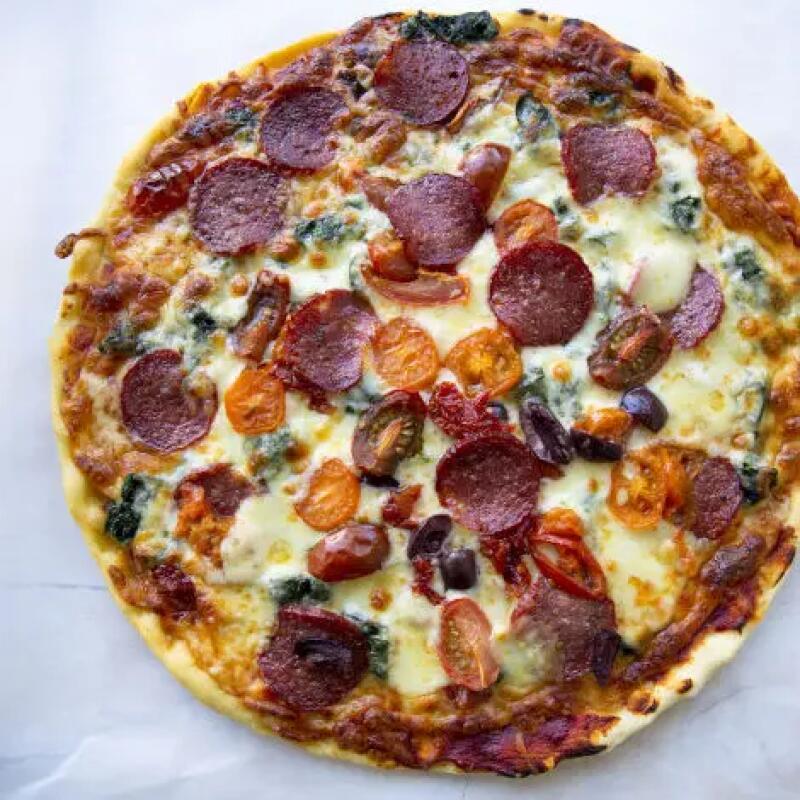 Recette : Pizza chorizo chèvre