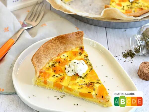 Recettes : Tarte à la courge, chèvre et thym