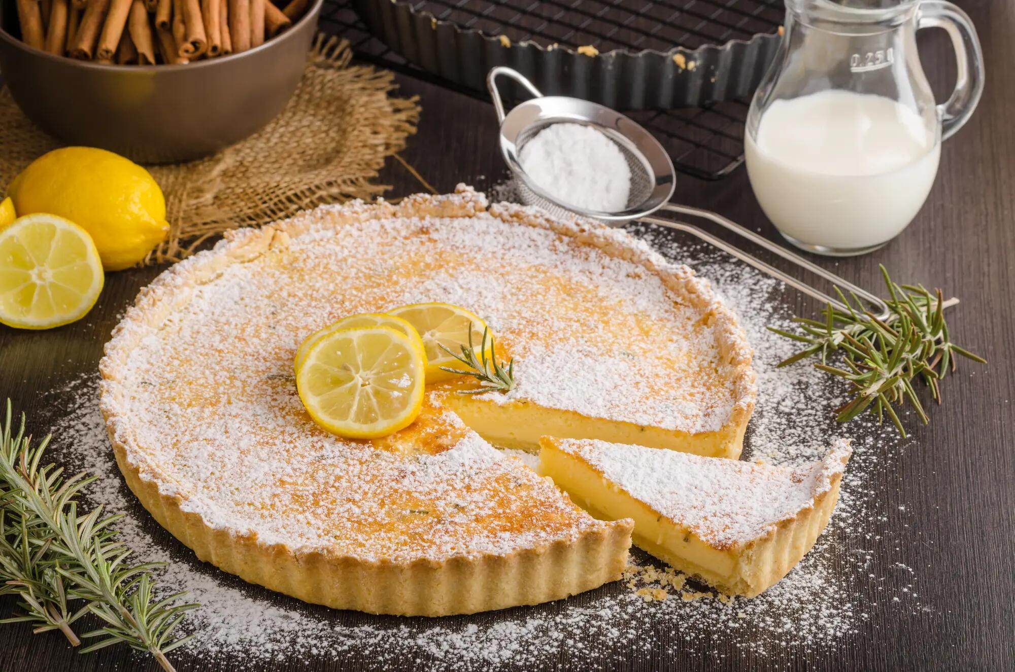 Recettes : Tarte au citron et fromage frais