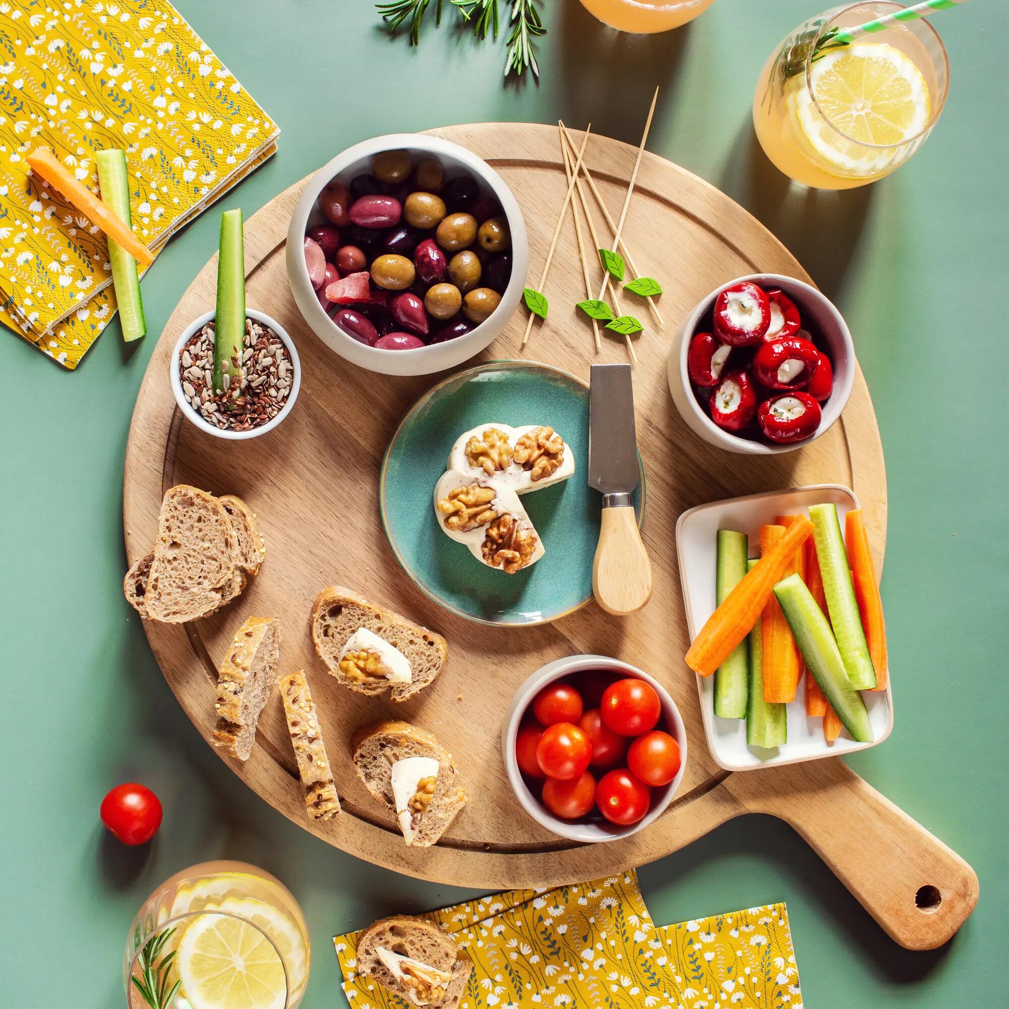 Plateau apéritif légumes et graines
