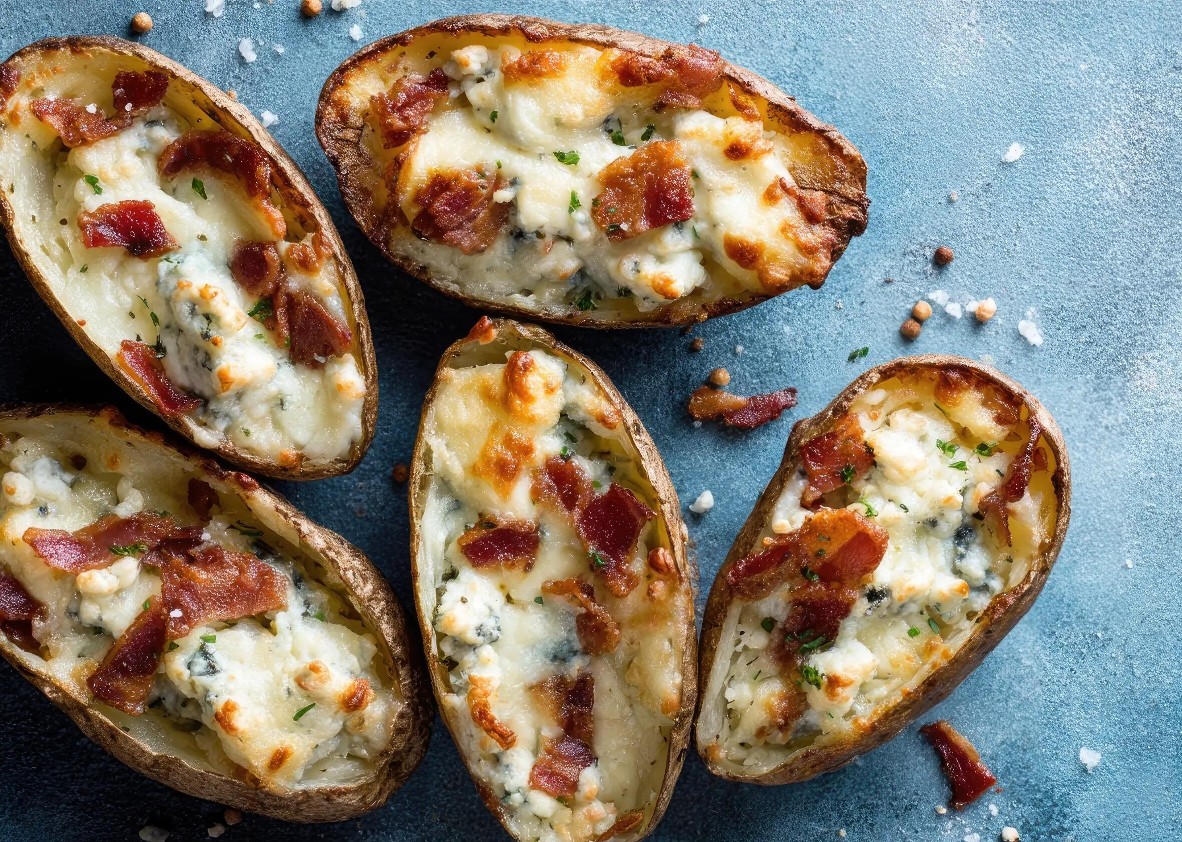 Pommes de terre farcies au bleu