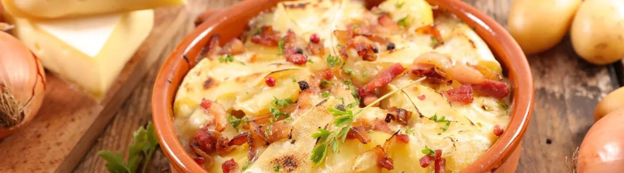 Recette : Pommes de terre au reblochon : notre recette de tartiflette