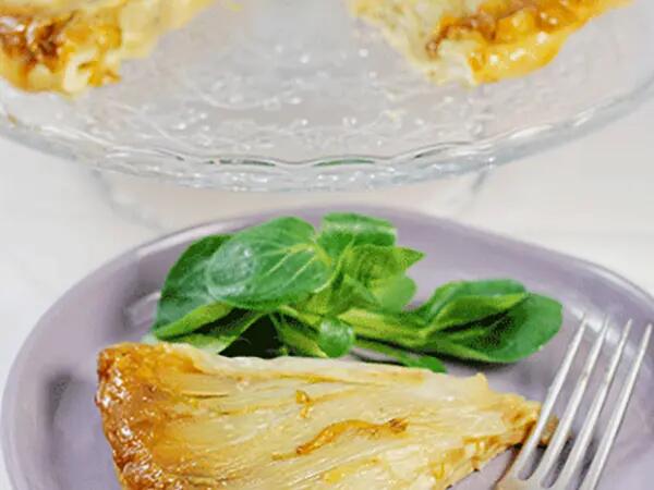 Recettes : Tatin d’endives au camembert