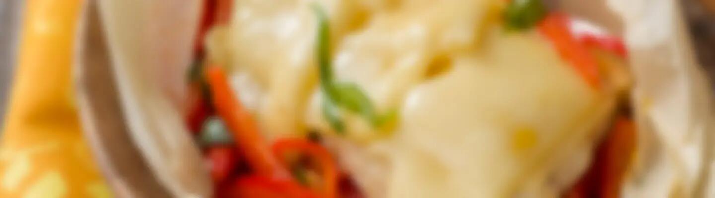 Recette : Papillote de cabillaud au fromage et aux poivrons