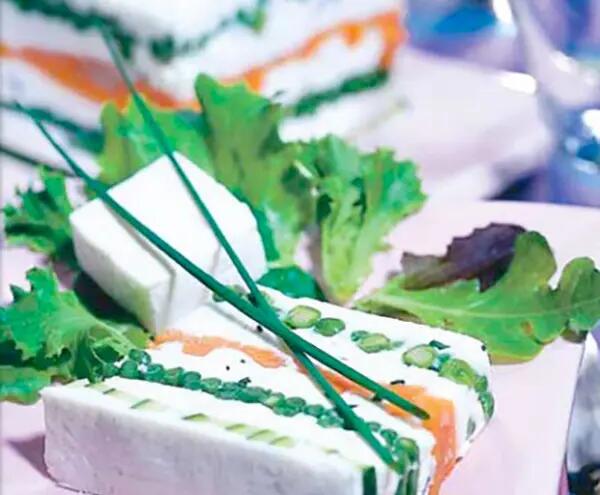  Terrine de fromage frais aux petits légumes