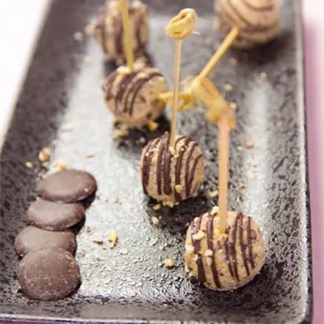 Recette : Truffes chocolat-noisette au fromage frais