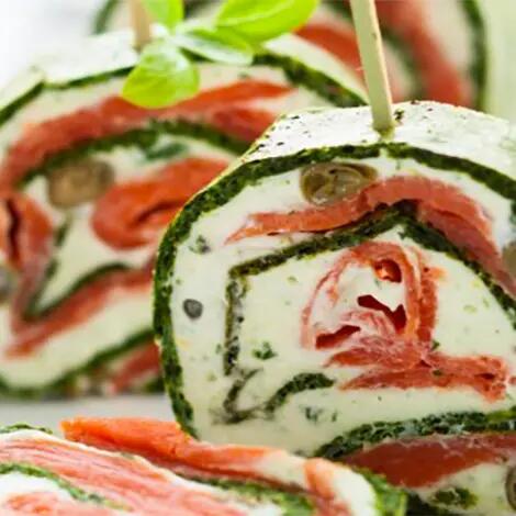 Recette : Roulé épinard, saumon fumé et fromage frais
