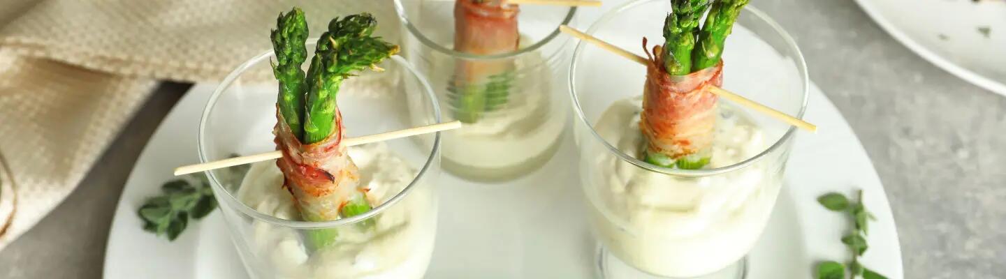 Recette : Bouchées aux asperges sauvages et fromage