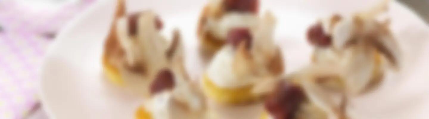 Recette : Bouchées de fromage frais aromatisé, champignons de Paris et magret fumé