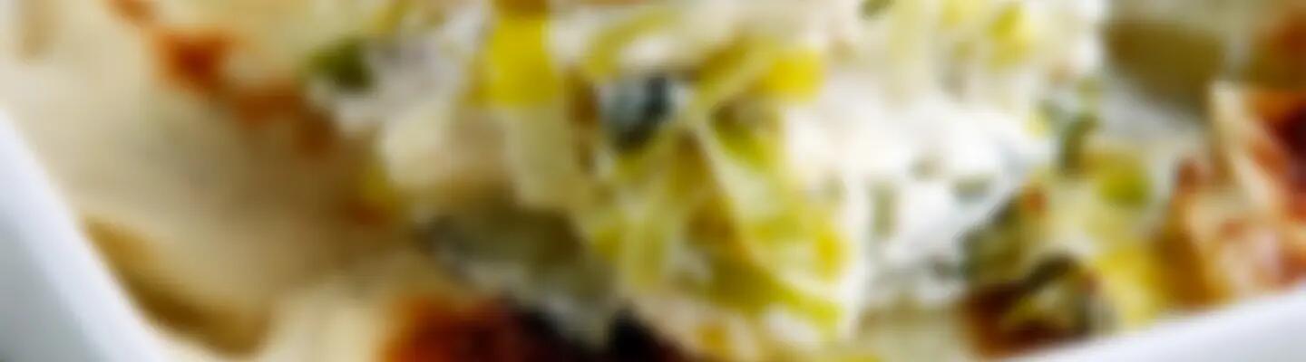 Recette : Gratin de poireaux au fromage à raclette